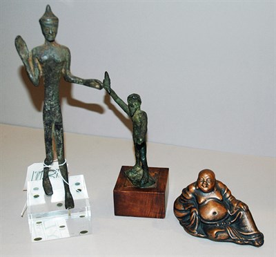 Lot 382 - Miscellaneous Group of Six Asian Style Metal...