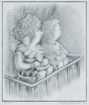 Lot 3334 - Caroline Durieux TEATRO Graphite drawing on...