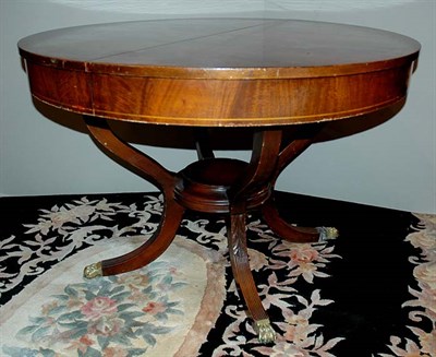 Lot 403 - Regency Style Mahogany Circular Dining Table...