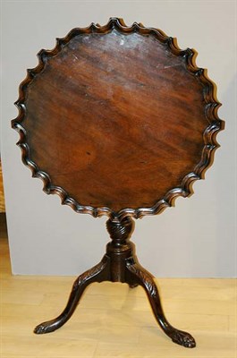 Lot 412 - Georgian Style Mahogany Piecrust Tilt-Top...