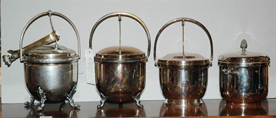 Lot 458 - Miscellaneous Group of Five Silver Plated Ice...