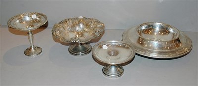 Lot 468 - Six Sterling Silver Compotes Including two...