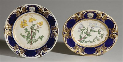 Lot 373 - Two Chamberlain's Worcester Porcelain Plates