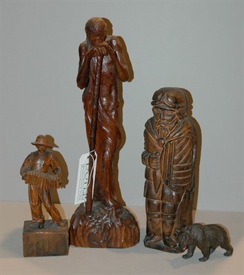 Lot 483 - Miscellaneous Group of Carved Wood Figures...