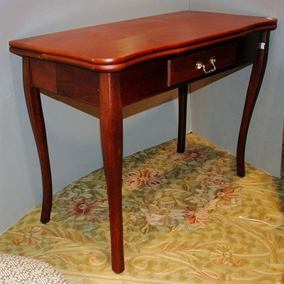Lot 484 - Georgian Style Fruitwood Fold-Over Table with...