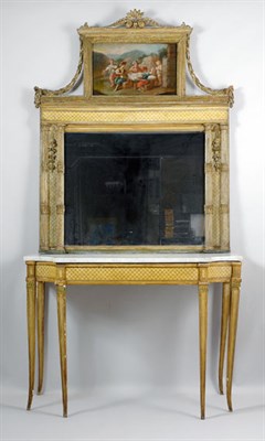 Lot 2255 - Continental Neo-Classical Painted and Gilt...