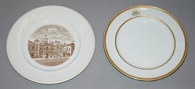 Lot 486 - Seven Wedgwood Old London Views Pottery Plates;...