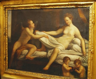 Lot 2089 - After Antonio da Correggio Danae Oil on canvas...