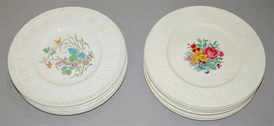 Lot 494 - Set of Eight Wedgwood Pottery Plates; Together...
