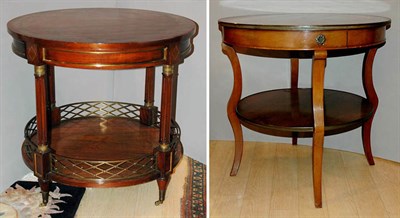 Lot 500 - Two Georgian Style Mahogany Circular...