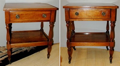 Lot 505 - Pair of Regency Style Mahogany Single-Drawer...