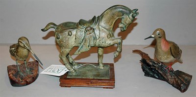 Lot 514 - Three Metal Table Decorations Comprising a...