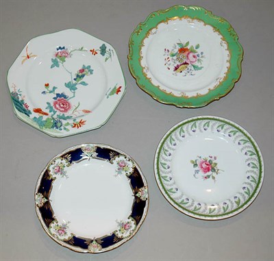 Lot 516 - Four Sets of English Porcelain Dessert Plates...