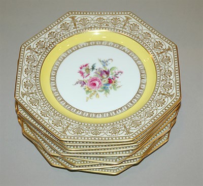 Lot 598 - Nine German Porcelain Dessert Plates
