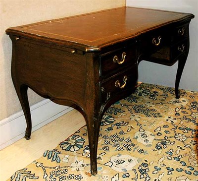 Lot 604 - Georgian Style Leather Top Fruitwood Desk...