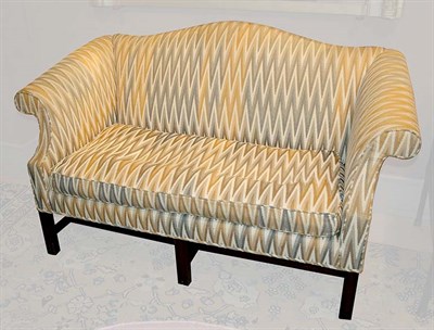 Lot 623 - Georgian Style Upholstered Mahogany Settee...