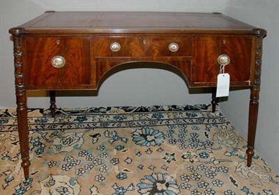 Lot 628 - Georgian Style Leather Top Mahogany Desk...