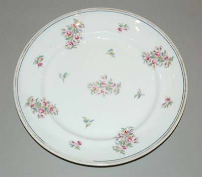 Lot 633 - Set of Twelve Floral Decorated Porcelain...