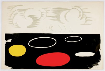 Lot 3107 - Alexander Calder FLAT WORLD; GREY OVAL Color...
