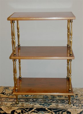 Lot 656 - Georgian Style Mahogany Three-Tier Side Table