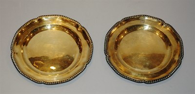 Lot 2317 - Set of Five George III Vermeil Dinner Plates...