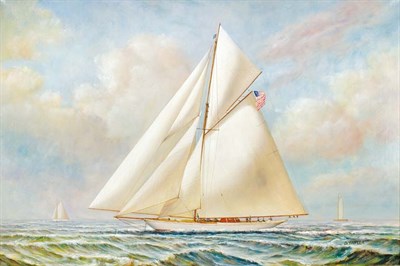 Lot 75 - D. Tayler American, 20th century Ship at Sea...