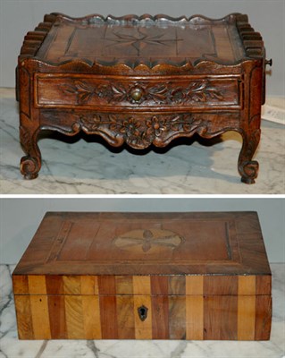 Lot 2494 - Biedermeier Inlaid Walnut Box 19th Century The...
