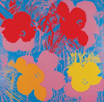 Lot 110 - After Andy Warhol FLOWERS Color screenprint,...