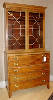 Lot 488 - George III Mahogany Secretary Bookcase Height...