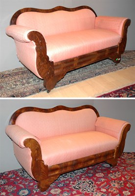 Lot 478 - Pair of Victorian Upholstered Mahogany Settees...