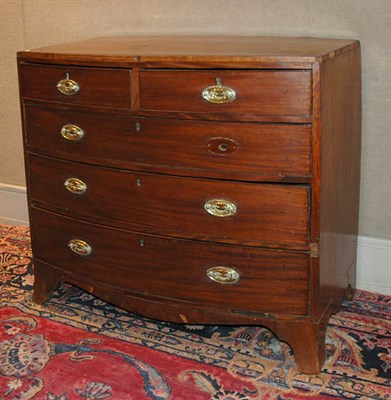 Lot 432 - Georgian Style Mahogany Bow Front Chest of...