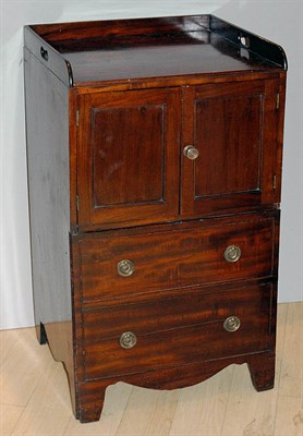 Lot 402 - Georgian Style Mahogany Bedside Cupboard...