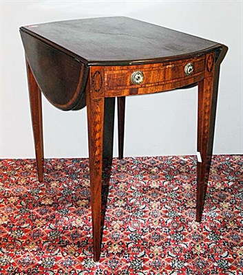Lot 644 - Georgian Style Inlaid Mahogany Pembroke Table...