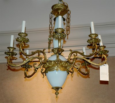 Lot 544 - Rococo Style Gilt-Metal Eight-Light Chandelier
