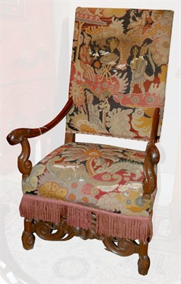 Lot 524 - Louis XIV Style Needlepoint Upholstered Carved...