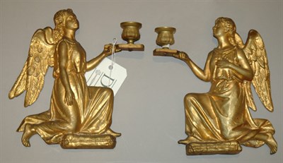 Lot 2121 - Pair of Continental Baroque Style Gilt-Metal...