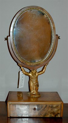 Lot 2573 - Biedermeier Parcel Gilt and Walnut Dressing...