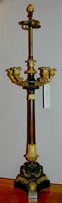 Lot 2572 - Charles X Gilt and Patinated-Bronze Six-Light...