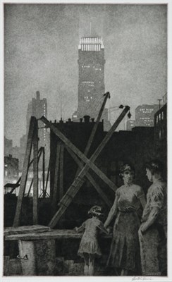 Lot 3174 - Martin Lewis MANHATTAN LIGHTS (M. 92) Drypoint,...