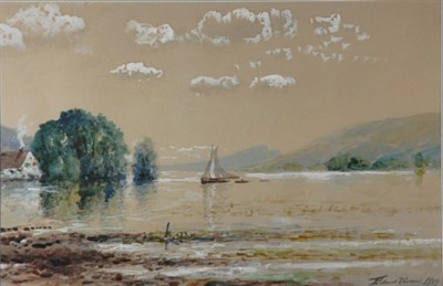 Lot 50 - Edmund Darch Lewis 1835-1910 Sailing Along a...