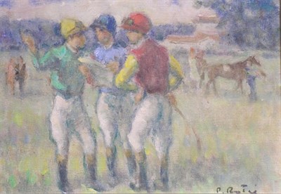 Lot 65 - Prosper Rotge French, 1895-1969 Jockeys...
