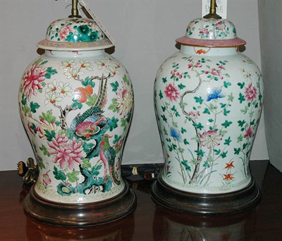 Lot 2338 - Two Chinese Famille Rose Porcelain Covered...