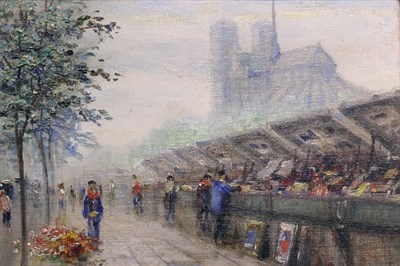 Lot 40 - P. Gagni French, 20th century Bookstalls Along...