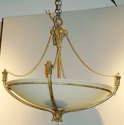 Lot 350 - Neoclassical Style Gilt-Metal and Frosted...