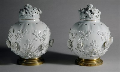 Lot 2358 - Pair of Paris Porcelain Covered Potpourris...