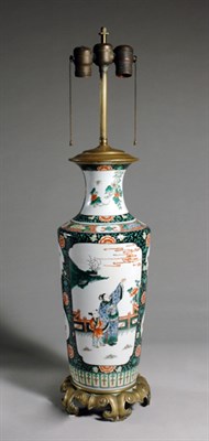 Lot 2342 - Chinese Famille Rose Porcelain Vase Mounted as...