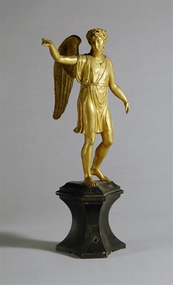 Lot 2582 - Empire Gilt-Bronze Figure of a Winged Male...