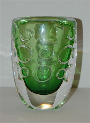 Lot 165 - Orrefors Ariel Blown and Cased Glass Vase Jan...