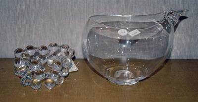 Lot 181A - Two Japanese Colorless Glass Articles...