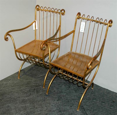 Lot 201 - Pair of Italian Neoclassical Style Gilt-Metal...
